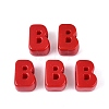 Opaque Acrylic European Beads OACR-M027-01B-05-1