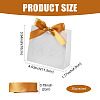 White Cardboard Paper Wedding Candy Boxes with Ribbon CON-FZC0002-002A-4