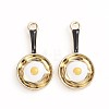 Alloy Enamel Pendants ENAM-TAC0001-14B-2