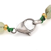 Natural Prehnite Chip Beads Bracelets & Necklaces Sets SJEW-P004-01P-01-3