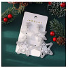 Star with Snowflake Iron Acrylic Dangle Stud Earrings FS-WGF30DA-02-1