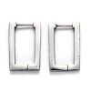 Tarnish Resistant 304 Stainless Steel Rectangle Huggie Hoop Earrings STAS-H156-10A-P-1