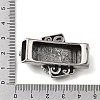 304 Stainless Steel Slide Charms STAS-F356-05AS-3