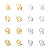 Unicraftale 16Pcs 8 Style Alloy Clip-on Earring Findings FIND-UN0002-95-1