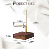 Iron Mineral Display Holder with Square Wood Bases ODIS-WH0331-79-2