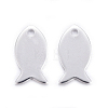 Stainless Steel Fish Charms STAS-M037-08S-1