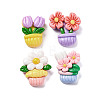 Opaque Resin Cabochons RESI-R455-01R-1
