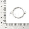 304 Stainless Steel Open Back Bezel Connector Charms STAS-B126-05D-P-3