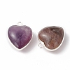 Natural Amethyst Pendants G-C005-01S-16-2