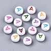 Opaque White Acrylic Beads X-MACR-N012-01-2