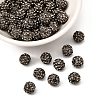 Polymer Clay Rhinestone Beads RB-H284-8MM-215-1