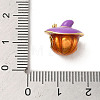 Halloween Brass Enamel European Beads KK-A203-04B-G-3