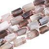 Natural Botswana Agate Beads Strands G-A314-A01-01-2