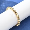 Brass Beaded Stretch Bracelets for Men Women BJEW-G736-08G-2