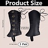 Imitation Leather & Iron Boot Cover AJEW-WH20005-20B-2