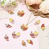 8Bags 2 Styles Alloy Enamel Pendants ENAM-FS0004-40-5