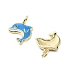 Brass Enamel Pendants KK-L237-027G-03-2