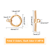 PVD Vacuum Plating 304 Stainless Steel Toggle Clasps STAS-UN0010-36-2