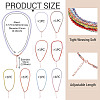 8Pcs 8 Colors 3.5MM Round Nylon Cotton Cord Necklace Making NJEW-TA0001-26RG-4