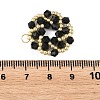 Imitate Austrian Crystal Bicone Glass Beaded Pendants PALLOY-MZ01394-02-3