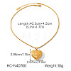 304 Stainless Steel Openable Photo Locket Pendant Necklaces for Women WG5489D-03-1