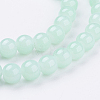 Imitation Jade Glass Beads Strands X-DGLA-S076-8mm-20-3