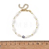 Natural Sea Shell Shell & Trochid & Alloy Enamel Beaded Bracelets for Women BJEW-JB14067-4