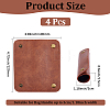 4Pcs PU Leather Luggage Handle Wrap Covers DIY-BBC0002-94B-2