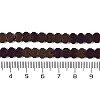 Electroplated Natural Lava Rock Beads Strands G-Q1009-G01-02A-4