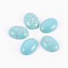 Synthetic Turquoise Cabochons G-H1554-16x12x5-1