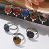 Tarnish Resistant 304 Stainless Steel Pad Ring Settings STAS-G173-19P-16mm-3