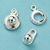 201 Stainless Steel Snap Clasps STAS-C042-02S-3