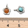 Natural & Synthetic Mixed Stone Pendants PALLOY-JF05812-02-3