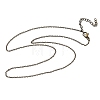 304 Stainless Steel Cable Chain Necklaces for Unisex NJEW-K249-24AB-4
