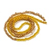 Transparent Gradient Color Glass Beads Strands GLAA-H021-01A-35-5