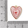 Printed Alloy Pendants ENAM-F160-07G-4