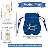 6 Sets 6 Colors Velvet Jewelry Drawstring Gift Bags ABAG-BC0001-46-2