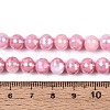 Anti-Tarnish Electroplate Glass Beads Strands GLAA-N056-8mm-04-4