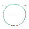 Glass Seed Beads & Resin Braided Bead Bracelets LS-TK7632-11-1
