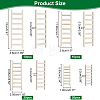 60Pcs 4 Style Miniature Unfinished Wood Ladder FIND-FH0004-96-5