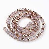 Electroplate Glass Beads Strands EGLA-A034-J10mm-N04-2