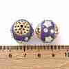 Handmade Resin Indonesia Round Beads IPDL-P005-22KCG-03-3
