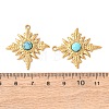 Synthetic Turquoise Pendants STAS-Z177-07G-01-3
