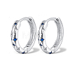 925 Sterling Silver Hoop Earrings WR7207-1-2