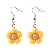 Sunflower Resin Charms Dangle Earring EJEW-JE04737-4