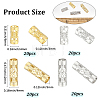 80Pcs 4 Styles Stainless Steel Hollow Tube Beads STAS-PA0001-09-2