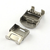 Smooth Surface 201 Stainless Steel Watch Band Clasps STAS-R063-82-4