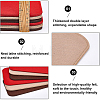 6Pcs 6 Style Wool Felt Crochet Bags Bottom FIND-BC0002-28-3