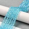 Transparent Electroplate Glass Beads Strands LS-EGLA-A039-T2mm-L20-4
