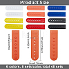 48 Sets 6 Colors PE Plastic 7 Holes Hats Replacement Fasteners Buckle FIND-BC0003-51-2